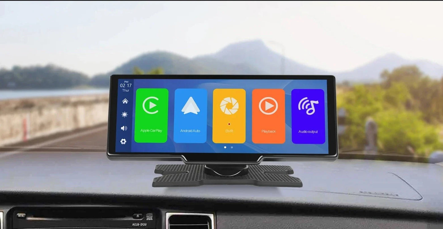 CarSync Central's Premium 10.26-Inch Wireless CarPlay System